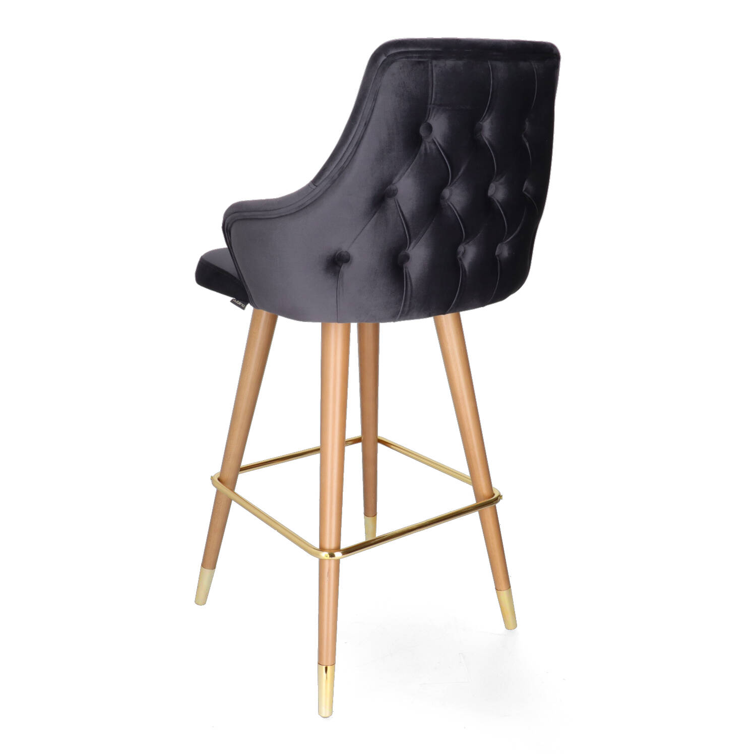 SN DALIA Grey elegant Upholstered indoor bar stool